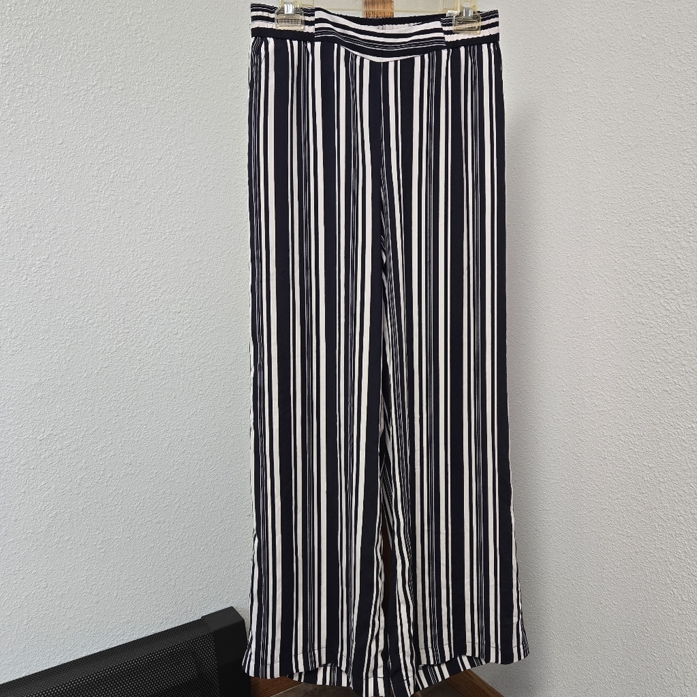 Cato Stripped Dress Wide Leg Pants
